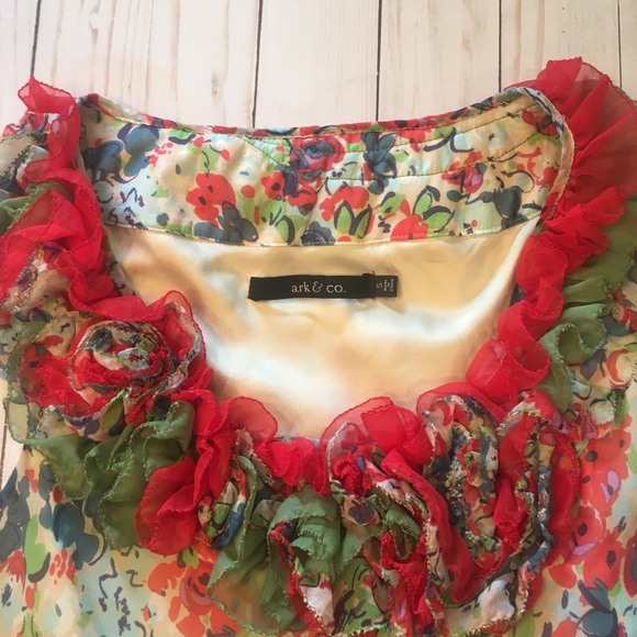 Arc and Co Sleeveless Floral Dress Size-S - Picture 4 of 8